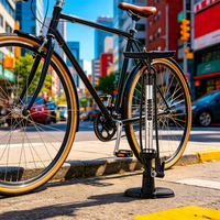 Pompe à main en aluminium pour vélo, 160 psi, haute pression, légère, durable, étanche, portable, pour pneus de vélo, de voiture et ballons
