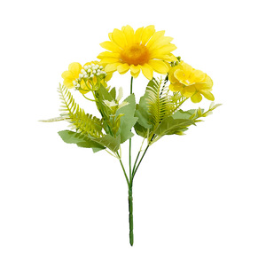 Bouquet de tournesols artificiels 30 cm en soie, décoration rustique pour la maison, accessoires de photographie pour mariage et extérieur - Product Image 3