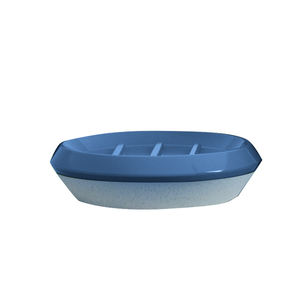 SHEJLA LINE - Portasapone in Ceramica Blu Sfumato 12,2x3cm - Product Image 1
