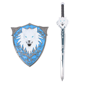 Kurt Kralı Kılıç ve Kalkan Seti 80cm PU Köpük Hafif Güvenli Cosplay Sahne Malzemesi - Product Image 1