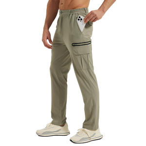 Pantalones <span class=keywords><strong>Cargo</strong></span> Jogger para Hombre, Ligeros, Tejidos, con Cordón Ajustable, Transpirables, Estilo Urbano, Casuales, Lisos, Venta al por Mayor - Product Image 1