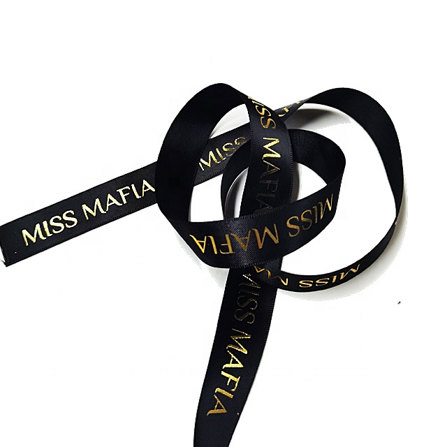 Декоративная упаковка с напечатанным логотипом на заказ, мягкая плетеная хлопковая/полиэфирная лента