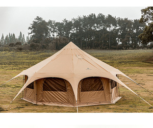 DDP pronto In magazzino tende a campana Glamping di lusso all'aperto personalizzate <span class=keywords><strong>Tepee</strong></span> a cupola per <span class=keywords><strong>il</strong></span> campeggio familiare - Product Image 6
