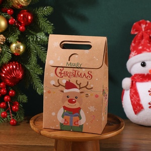 Boîte cadeau - Boîte à bonbons de Noël - Boîte cadeau de Noël créative à thème de dessin animé - Boîte simple en papier kraft - Product Image 4