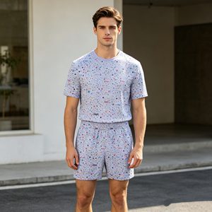 200gsm Men's <b>Sets</b>,Sporty 100% Polyester Breathable <b>Knitted</b> mesh <b>sets</b> for men,Summer Wear Sports Fitness Basketball Suit <b>Set</b> - Product Image 4