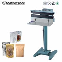 Machine à sceller à pédale durable à chaleur directe, double scellage supérieur et inférieur, pour sacs de 16 pouces (400 mm, 40 cm)