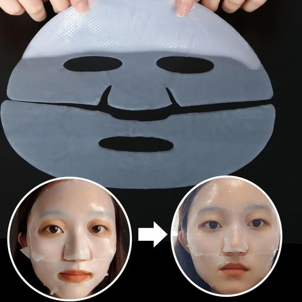 Feuchtigkeit spendende beruhigende Vitamin C Pearl Biologisch abbaubare Kollagenkristall-Gesichts maske Hyaluronsäure-Blatt masken