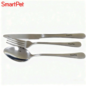 Ensemble de couverts SmartPet en acier inoxydable, couteau, fourchette et cuillère, compatibles lave-vaisselle, pour repas occidentaux - Product Image 5