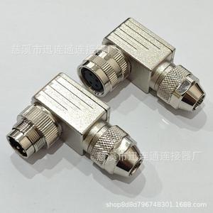 Connecteur d'aviation M16J09 à angle droit, mâle-femelle, 2-24 broches, en alliage de zinc, adaptateur de communication - Product Image 3