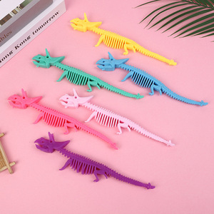 Jouet extensible flexible en TPR en forme de squelette, dinosaure, lézard, poisson, bracelet à tirer, jouet sensoriel anti-stress à presser pour enfants - Product Image 3