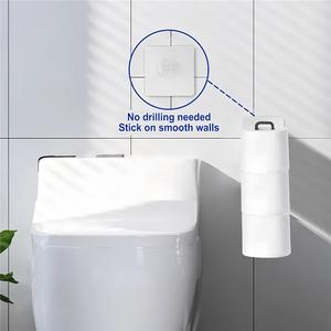Punch-free <b>Roll</b> Paper <b>Rack</b> Bathroom & Kitchen Storage Iron Modern Free Standing Toilet Hanging Paper Towel <b>Rack</b> for Hotel Use - Product Image 4