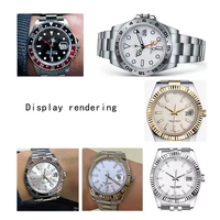 Verres en cristal saphir avec logo laser pour RLX GMT DTN Dj SUB 116610 116234, fenêtre de date anti-rayures