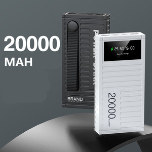 <span class=keywords><strong>Batterie</strong></span> <span class=keywords><strong>externe</strong></span> de secours pour téléphone portable avec double port USB, pour le camping en plein air, 20000 mAh - Product Image 4