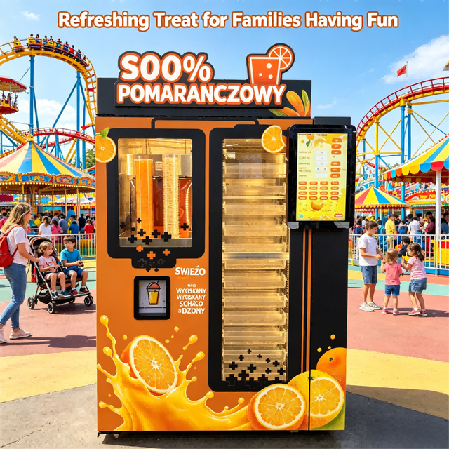Smart Juice Vending Robot with Touch Screen Android IoT Cloud Management Real-time Stock Monitoring NS3000MAX 2026 Model