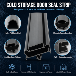 <span class=keywords><strong>Joint</strong></span> d'étanchéité en caoutchouc PVC pour porte <span class=keywords><strong>de</strong></span> réfrigérateur, profil extrudé durable, remplacement pour congélateur et chambre froide - Product Image 1