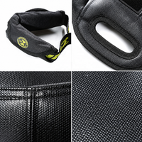 Sac de musculation bulgare 12-27 kg en nylon 1000D anti-déchirure et cuir de vachette, poignées multi-grip, pour squats, force et endurance