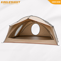 Tente de camping extra large pour 6 à 8 personnes, 210T, 75D polyester, PU3000MM, imperméable, tente de glamping pour fête de famille, glamping en plein air