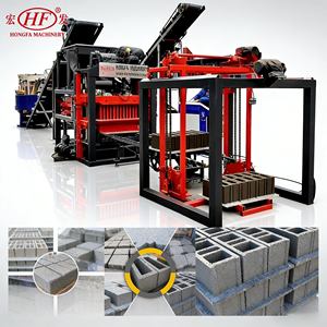 Ağır Hizmet Tipi Qt4-25 Otomatik Parke Taşı Yapma Makinesi |   10+ Yıllık Dayanıklılık Üretim Hattı Uzaktan Kumanda Enerji Tasarrufu - Product Image 4