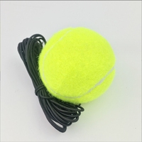 Balle de tennis d'entraînement d'élasticité avec le dos de boule de rebondissement de ficelle faite de matériel de caoutchouc et de laine