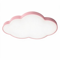 Plafonnier LED créatif moderne et simple en forme de nuage, construction en acrylique et fer, CRI 90 élevé, pour chambres et projets hôteliers
