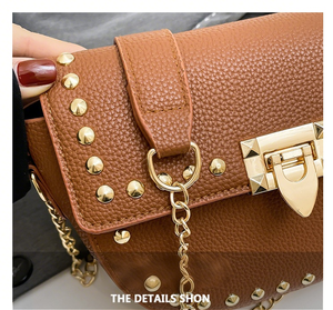 กระเป๋าสะพายข้างผู้หญิงสไตล์เกาหลีแบบใหม่ ทำจากวัสดุ PU ทนทาน ทันสมัย ลำลอง กระเป๋าสะพายไหล่เดี่ยว - Product Image 3