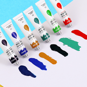 Foska haute qualité à <span class=keywords><strong>base</strong></span> <span class=keywords><strong>d</strong></span>'eau et séchage rapide 12 couleurs 0.4oz 12 ml peintures <span class=keywords><strong>d</strong></span>'art pour petite toile bois poterie <span class=keywords><strong>argile</strong></span> roches papier - Product Image 1