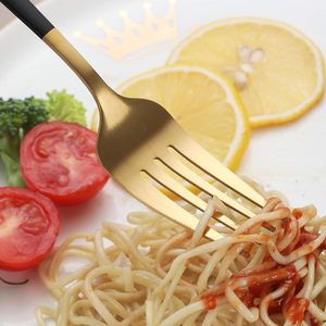 Juego de cubiertos de metal de alta resistencia de diseño ergonómico duradero y ligero Ideal para cenas familiares restaurantes y servicios de catering - Product Image 3