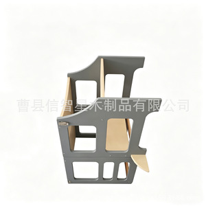 Torre de aprendizaje plegable para bebés, color gris, de 2 a 4 años, taburete multifuncional para interiores para niños - Product Image 5