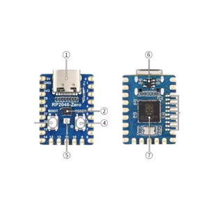 Modulo RP2040-Zero Mini Ver a, Scheda MCU Simile a Pico Basata su Raspberry Pi, Microcontrollori e Processori FPGA Raspberry Pi MCU RP2040 - Product Image 2