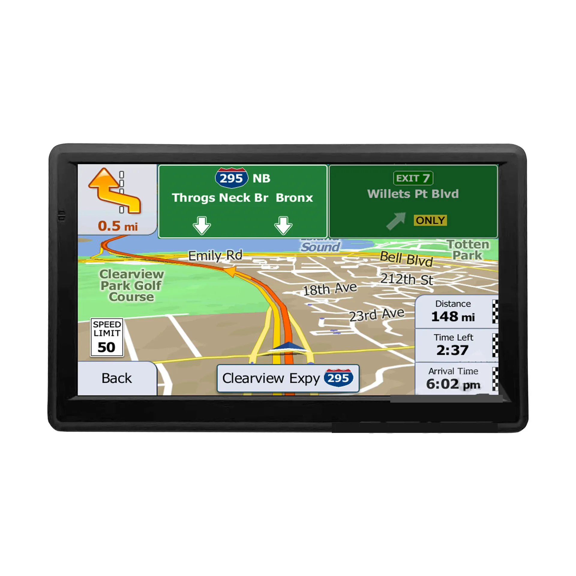 NOUVEAU 5 pouces HD FM Car GPS Navigation Latest Europe Map Sat Nav Ruck GPS Navigators Automobile With Alarm Notice Global Languages