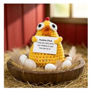 Juguetes de peluche de punto de hilo al por mayor, lindos, con forma de planta de energía positiva, muñeco de patata, juguete de ganchillo con forma de verdura, Toysrunner, color personalizable - Product Image 4