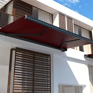 Ikealuminium motorisierte Markise für Balkon einziehbare Markisen einziehbare Markise für Außenbereich