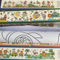 Rouleau de papier à colorier collant 30*500cm papier à dessin grande feuille de peinture pour la maternelle fête à la maison idéal cadeau d'éducation précoce