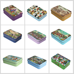 صندوق شوكولاتة معدني مستطيلي مخصص مطبوع صندوق شاي صندوق هدايا - Product Image 1