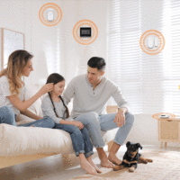 Système d'alarme de sécurité domestique sans fil WiFi 4G Staniot Tuya, écran tactile Full HD avec interface utilisateur la plus récente, compatible iOS et Android