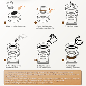 Nueva Taza de Resina Ecológica para Preparar <span class=keywords><strong>Café</strong></span>, Taza de Filtro de <span class=keywords><strong>Café</strong></span> Espresso Desmontable, Filtros de Papel Compatibles con Hoop Coffee - Product Image 3
