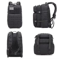 Sac à dos tactique personnalisé de 45-50L avec pochette pour ordinateur portable, compatible Molle, sac à dos de randonnée pour voyages en plein air