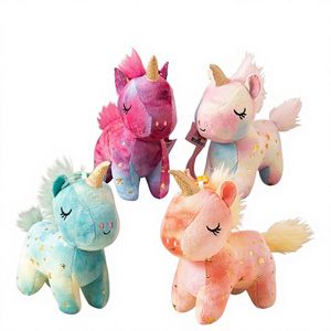 Colorful Cute Little Deer Plush Unicorn Pendant Keychain Law Machine Gift <b>Ornament</b> Wholesale 15cm-31cm - Product Image 1