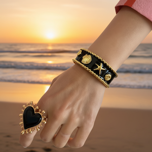 Hot Selling Fashion <strong>Rings</strong> Vintage Minimalist Handcrafted Starfish Cuff <strong>Bracelet</strong> for Women Exquisite Women's Fashion Wristband - Product Image 6