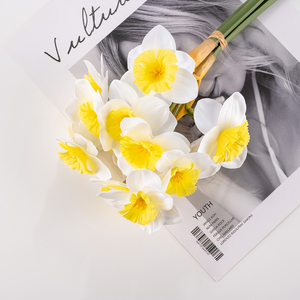 Fiori Artificiali di Narciso in Seta, Bouquet di Narcisi Finti per Decorazioni Casa, Feste, Matrimoni e Negozi - Product Image 3