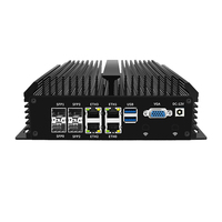 Mini PC Industrial 4Lan RS485 RS232 con Consola Personalizada, 4 SFP, Router Suave, GPIO, ODM, OEM, Mikrotik, Pfsense, Firewall