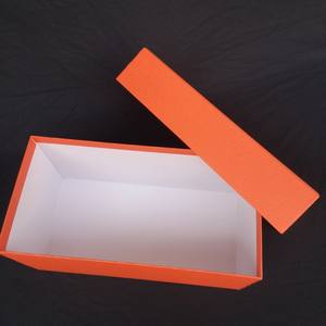 अनुकूलित लोगो लक्जरी सोने की पन्नी नारंगी उपहार बॉक्स उत्कृष्ट आयताकार परिधान पैकेजिंग जूते और कपड़े नौवहन कठोर बक्से - Product Image 5