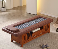 Table de massage automatique infrarouge sans fumée pour moxibustion, design chinois, pour salon commercial, éponge haute densité, entrepôt, école