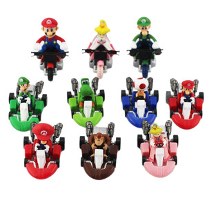 Venta al por Mayor de Juguetes de Colección de Vehículos de Juguete con Mecanismo de Retroceso, Yoshi Dragón y <span class=keywords><strong>Luigi</strong></span>, Juego Completo de Modelos de Juguetes a Granel - Product Image 5