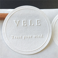 Étiquettes d'emballage imperméables personnalisées avec logo OEM d'usine BOTU, faible MOQ, autocollants en papier texturé 3D simples et de haute qualité