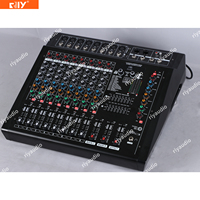 Console de mixage amplifiée DMX99 Series 6/8/12/16 canaux 350W avec lecteur MP3 numérique haute définition grand écran, égaliseur 99DSP 3 bandes pour bar