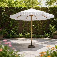 Parasol de luxe en aluminium à rayures, sur mesure, moderne, pour restaurant, mariage, jardin, hôtel, cour extérieure