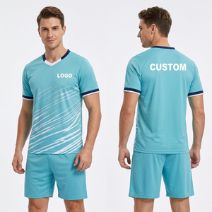Uniforme d'entraînement de football personnalisé de haute qualité 100% polyester, impression numérique par sublimation, col rond, ceinture élastique, équipe personnalisée - Product Image 1