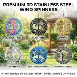 Tourniquet à vent Mandala Papillon 3D, Tourniquets à vent cinétiques rotatifs suspendus, Ornement de <span class=keywords><strong>jardin</strong></span> en métal, Tourniquet à vent découpé au laser personnalisé - Product Image 3