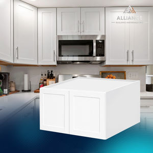 Armoire murale de cuisine W302424/W362424 avec étagère réglable en contreplaqué |   Livraison rapide |   Armoire encastrable de 24 pouces de profondeur - Product Image 1